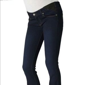 Paige denim maternity jeans - dark wash - skyline flare